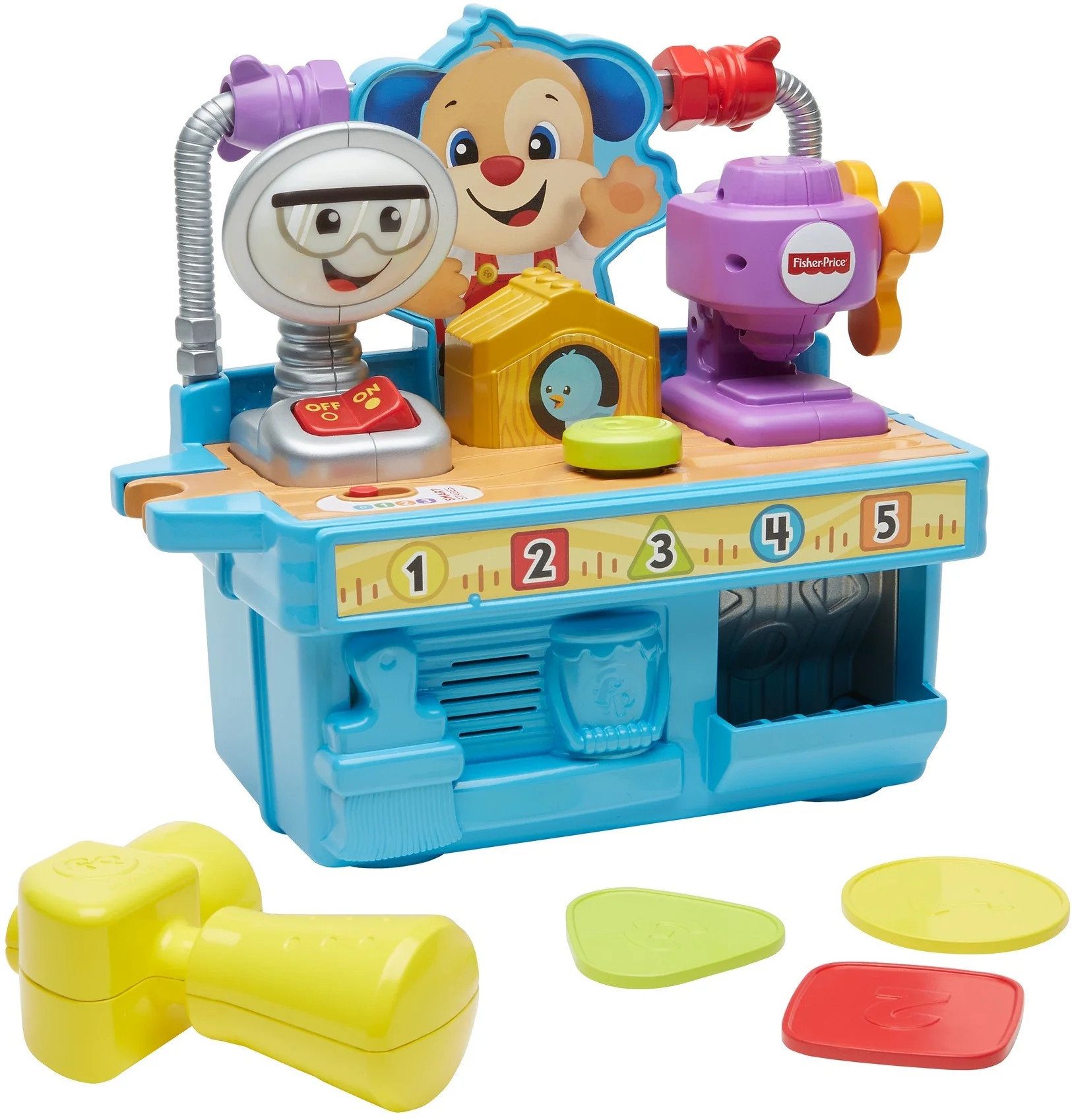 Fisher-Price Laugh & Learn Busy Learning Tool Bench Baby Activity Toy | Walmart (US)