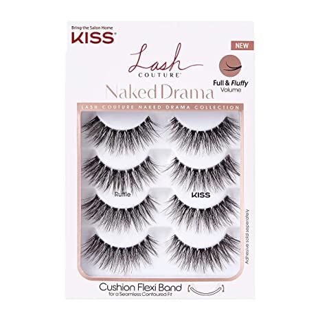KISS Lash Couture Naked Drama Collection Multipack, Full & Fluffy Volume 3D Faux Mink False Eyela... | Amazon (US)
