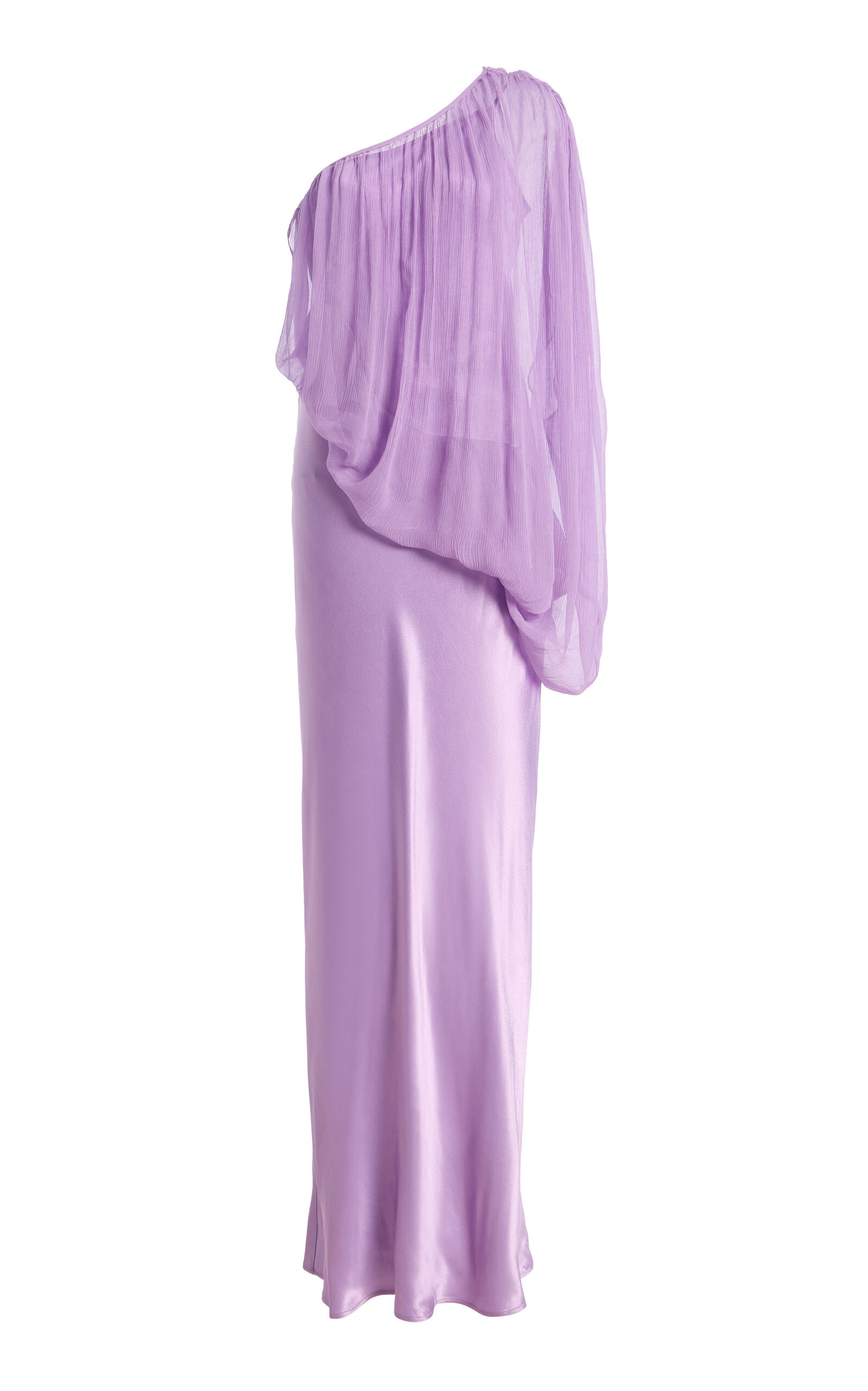 Exclusive Solstice One-Shoulder Chiffon Maxi Dress | Moda Operandi (Global)