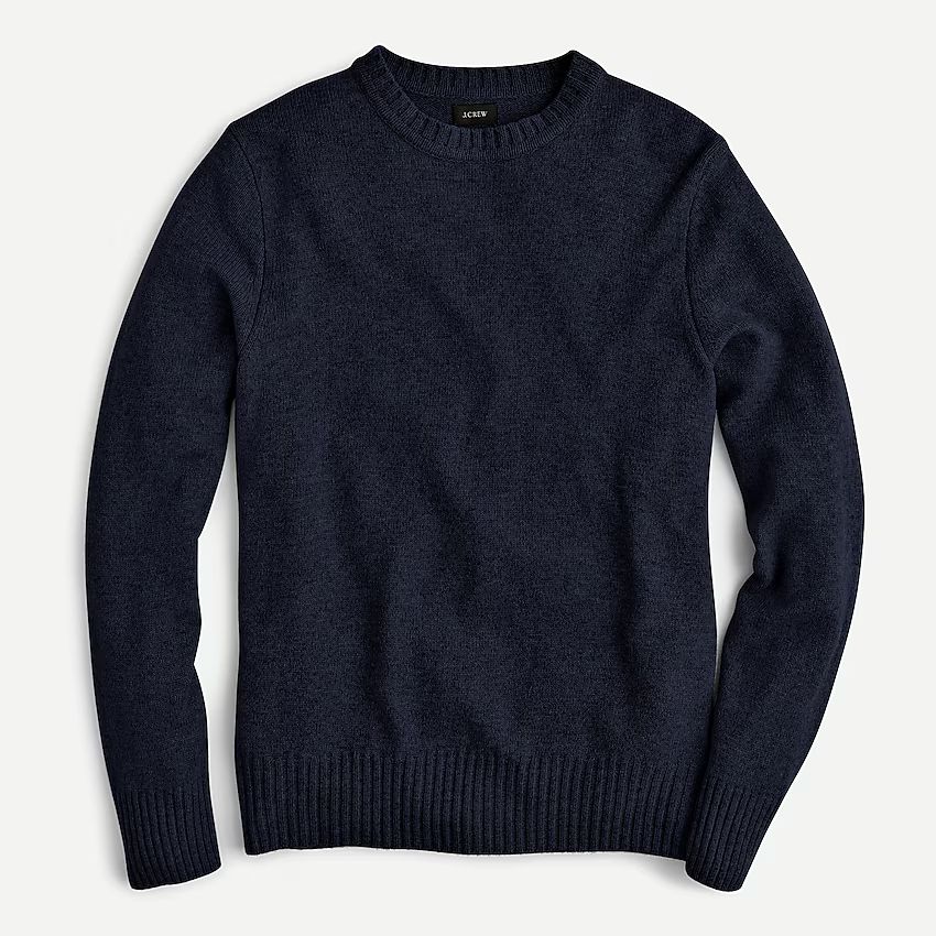 Rugged merino wool heather crewneck sweater | J.Crew US