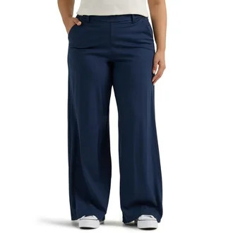 Lee® Women's Plus Ultra Lux Comfort Anywear Wide Leg Pant - Walmart.com | Walmart (US)