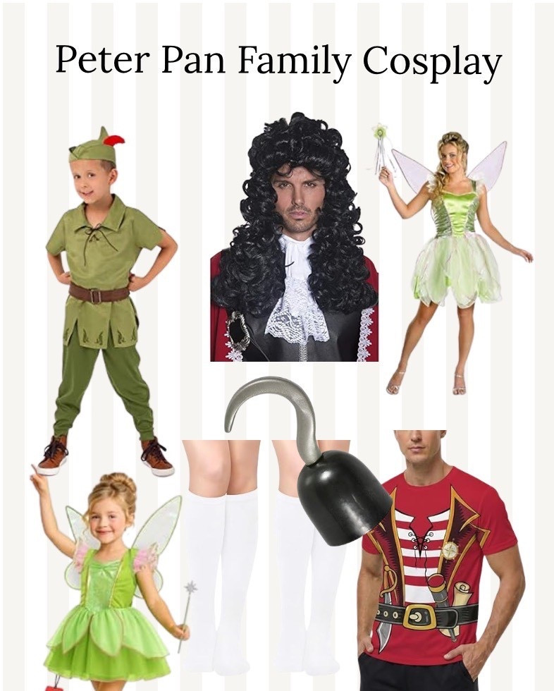 Peter Pan family cosplay but make it easy ✨

We keep everyone comfortable—from full costumes to Disneybounding—because the hot, humid Caribbean temps are not stopping us from dressing up… we might just improvise a bit 😂

Captain Hook, Peter Pan, and Tinkerbell brought the magic (and the character interactions were next level 🥹)

Fun fact: we’ve worn these same costumes to Mickey’s Not-So-Scary Halloween Party too—so you’re getting more than one wear out of them 👏

It’s one of those “extra” things that ends up being the moment your kids remember most 🤍

Everything we wore is linked here 🏴‍☠️✨

#LTKSeasonal #LTKTravel #LTKstorytime