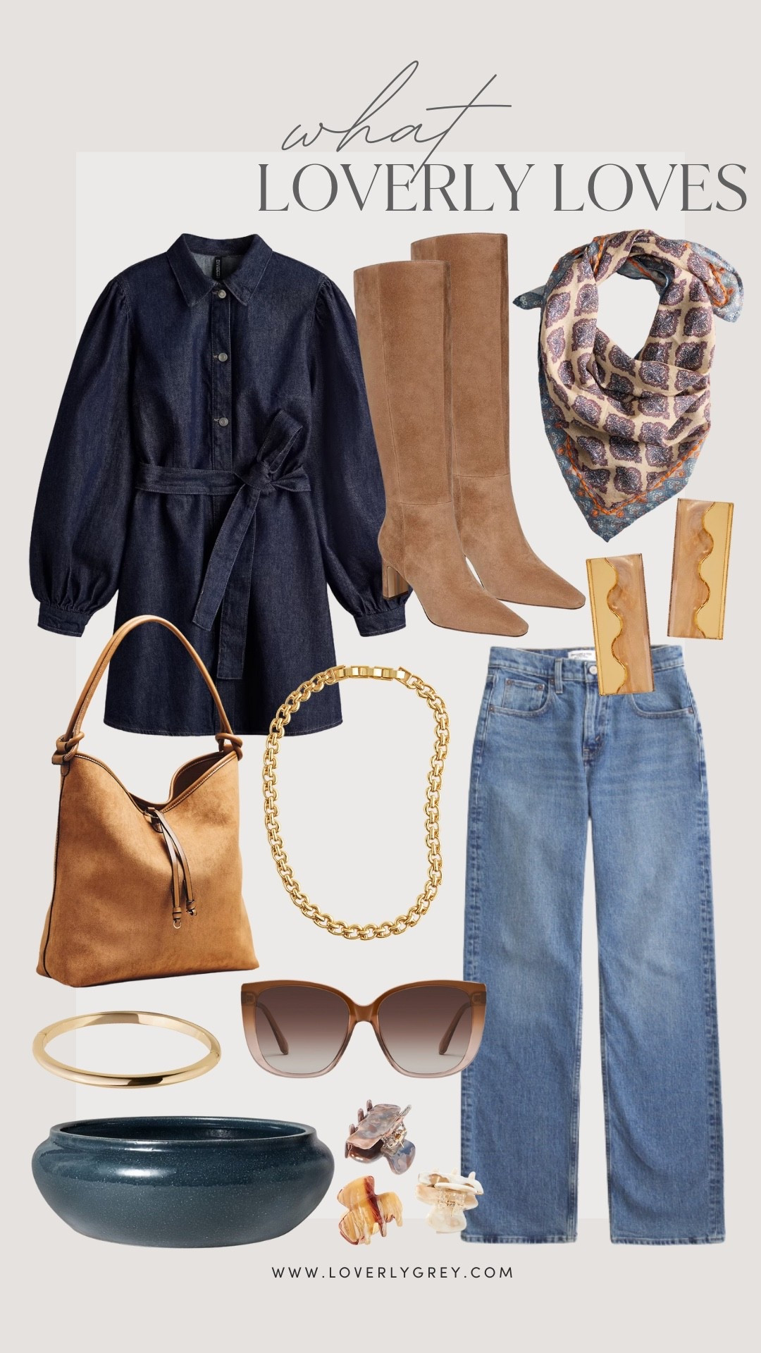 Loving these fall finds! Currently loving all things denim & suede! 😍 So many cute accessories & pieces of the fall season! 

Loverly Grey, fall finds, fall outfit inspo, denim dress, jeans, Abercrombie, jewelry, fall accessories, suede purse, suede boots, scarf 

#LTKSeasonal #LTKStyleTip