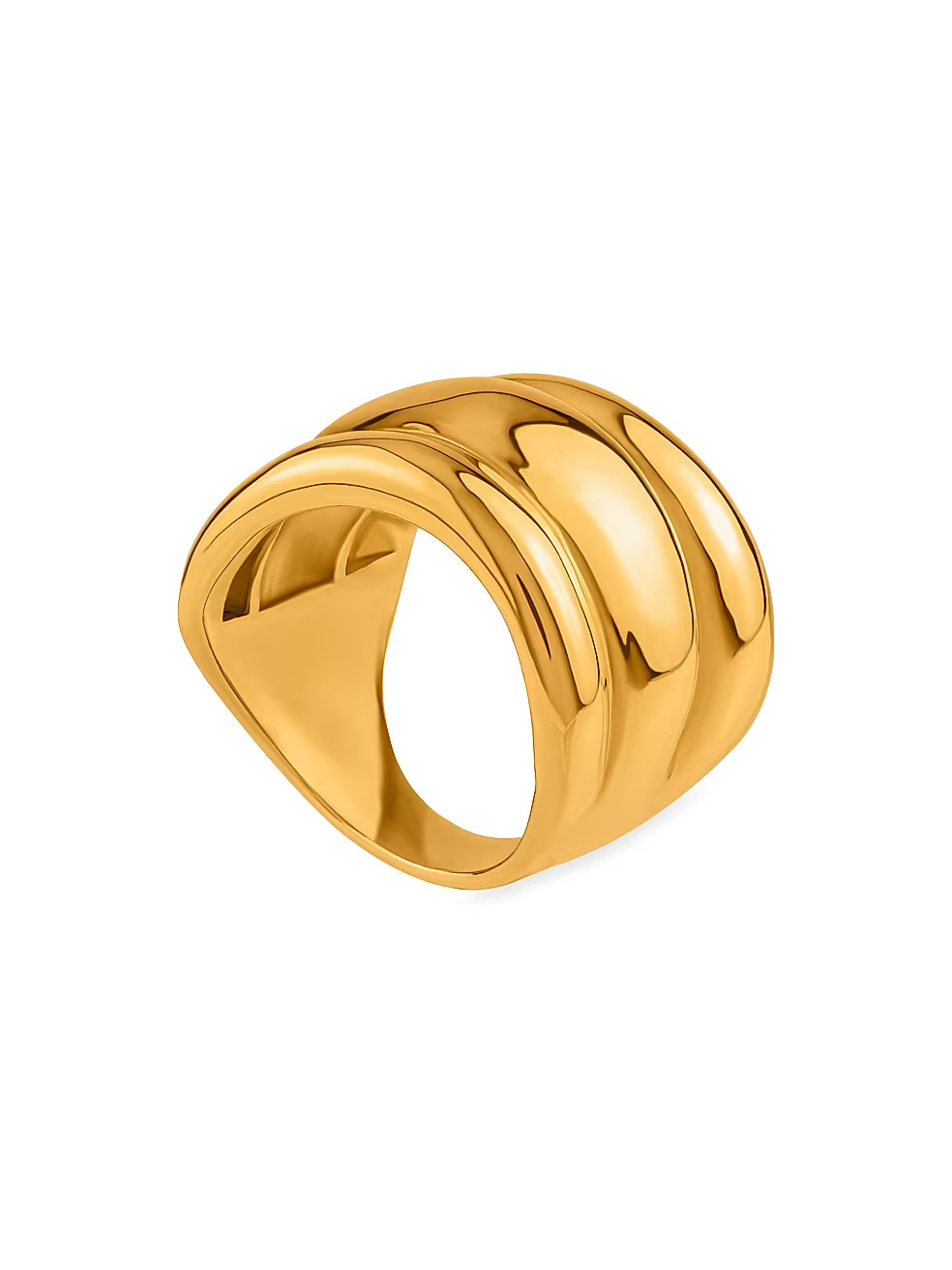 MISHO Everyday Essentials Treble 22K Gold-Plated Ring | Saks Fifth Avenue