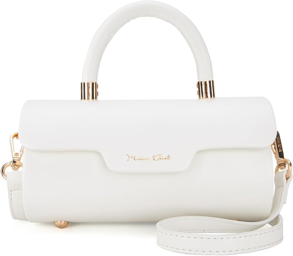 Milan Chiva Small Bags for Women Designer Mini Top Handle Purse Cute Handbags Barrel Shape Should... | Amazon (US)