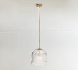 Cooper Ribbed Glass Pendant (5"-14") | Pottery Barn (US)
