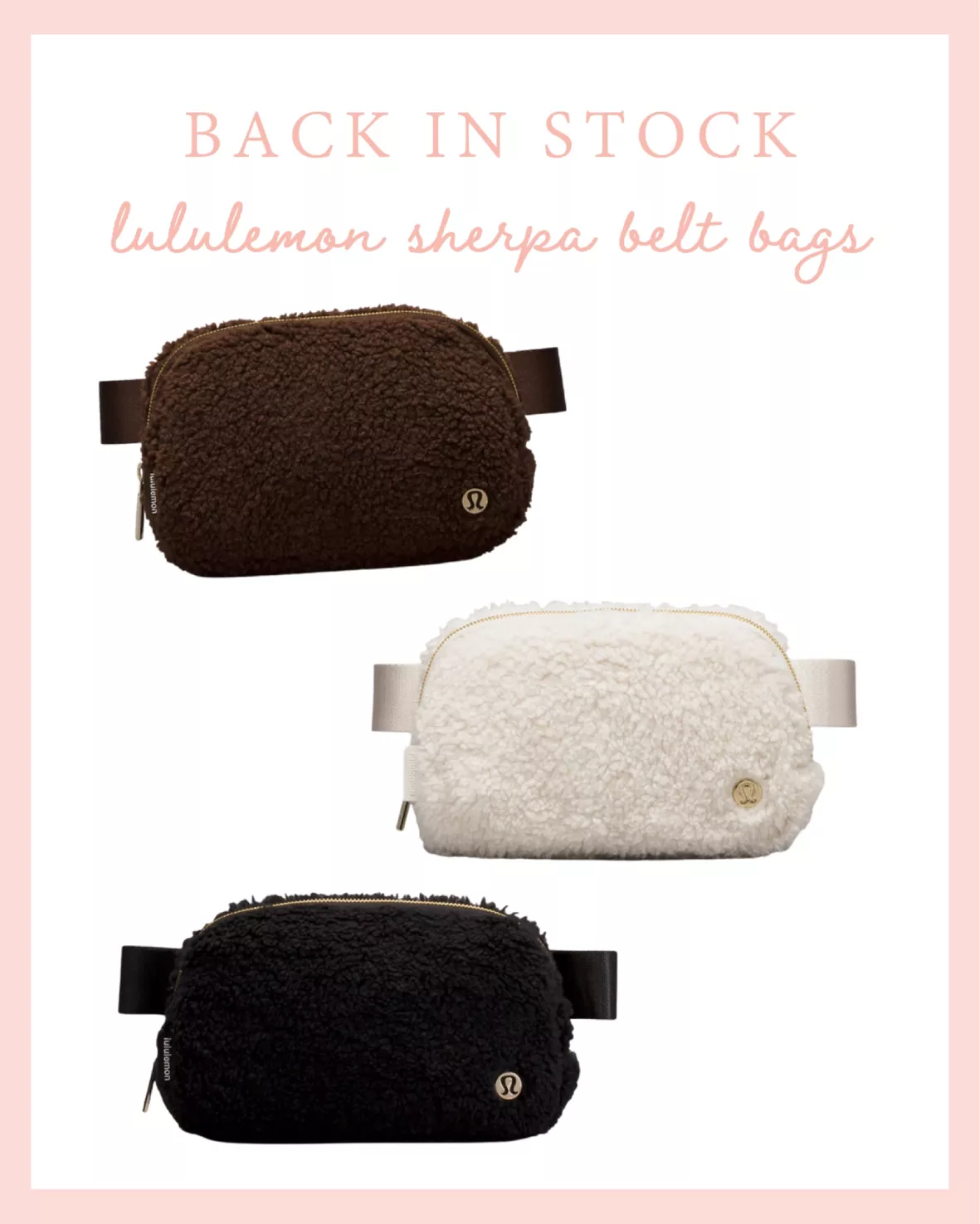 The Fleece lululemon Everywhere Belt Bag Is Back in Stock