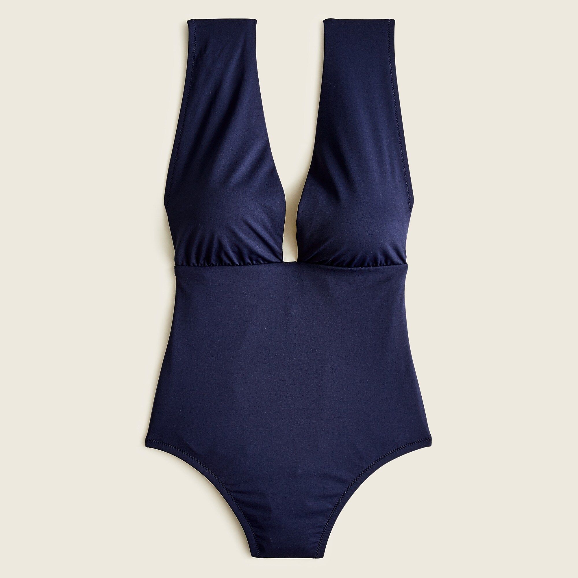 Plunge V-neck one-piece swimsuit | J.Crew US