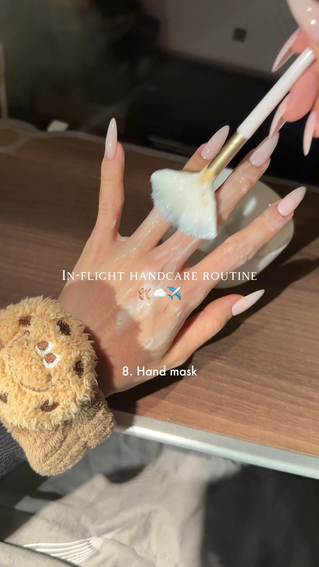 In flight handcare