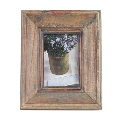 Saro Lifestyle Photo Frame With Distressed Wood Design, Natural, 4" x 6" | Target