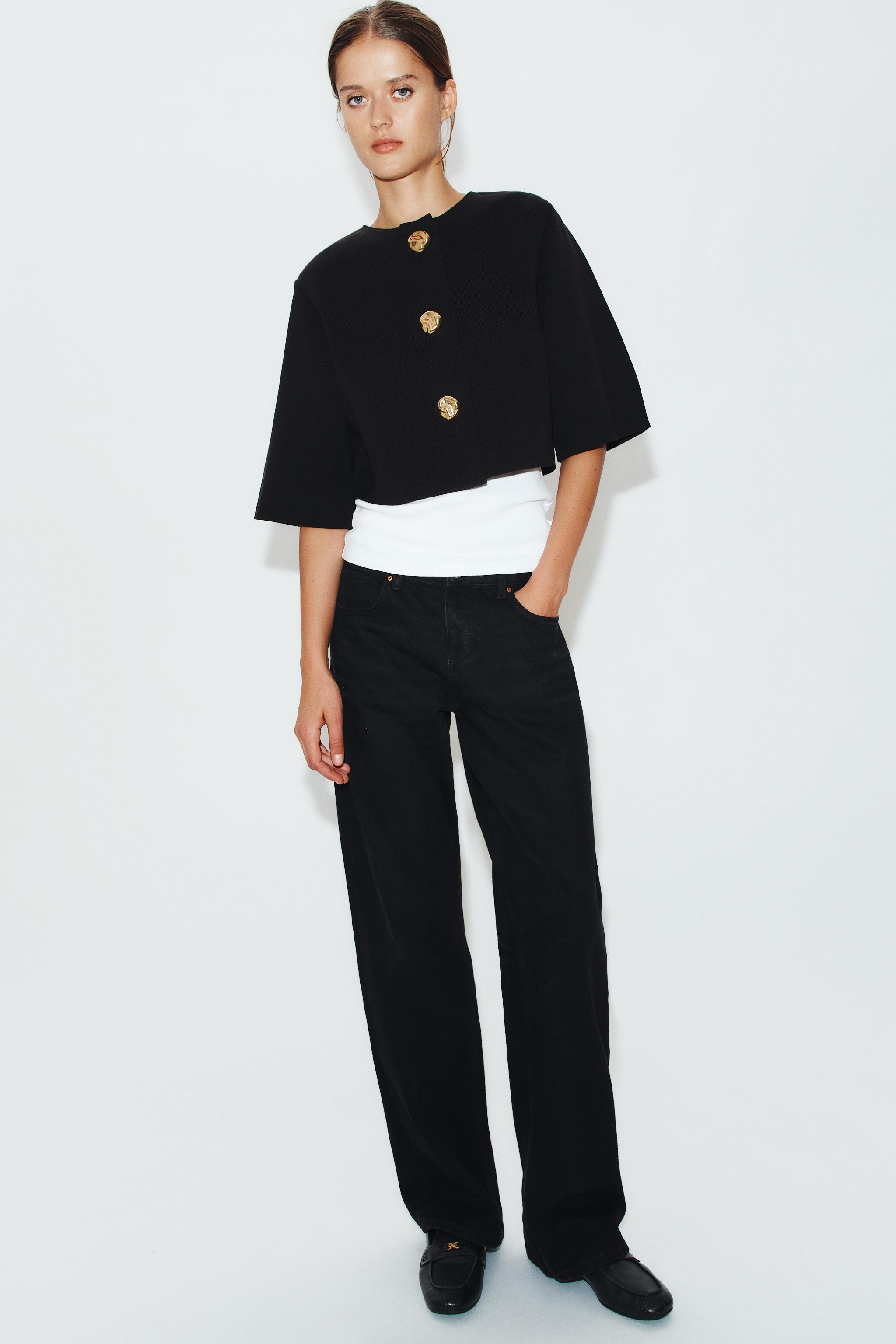 CROPPED KNIT JACKET | Zara US