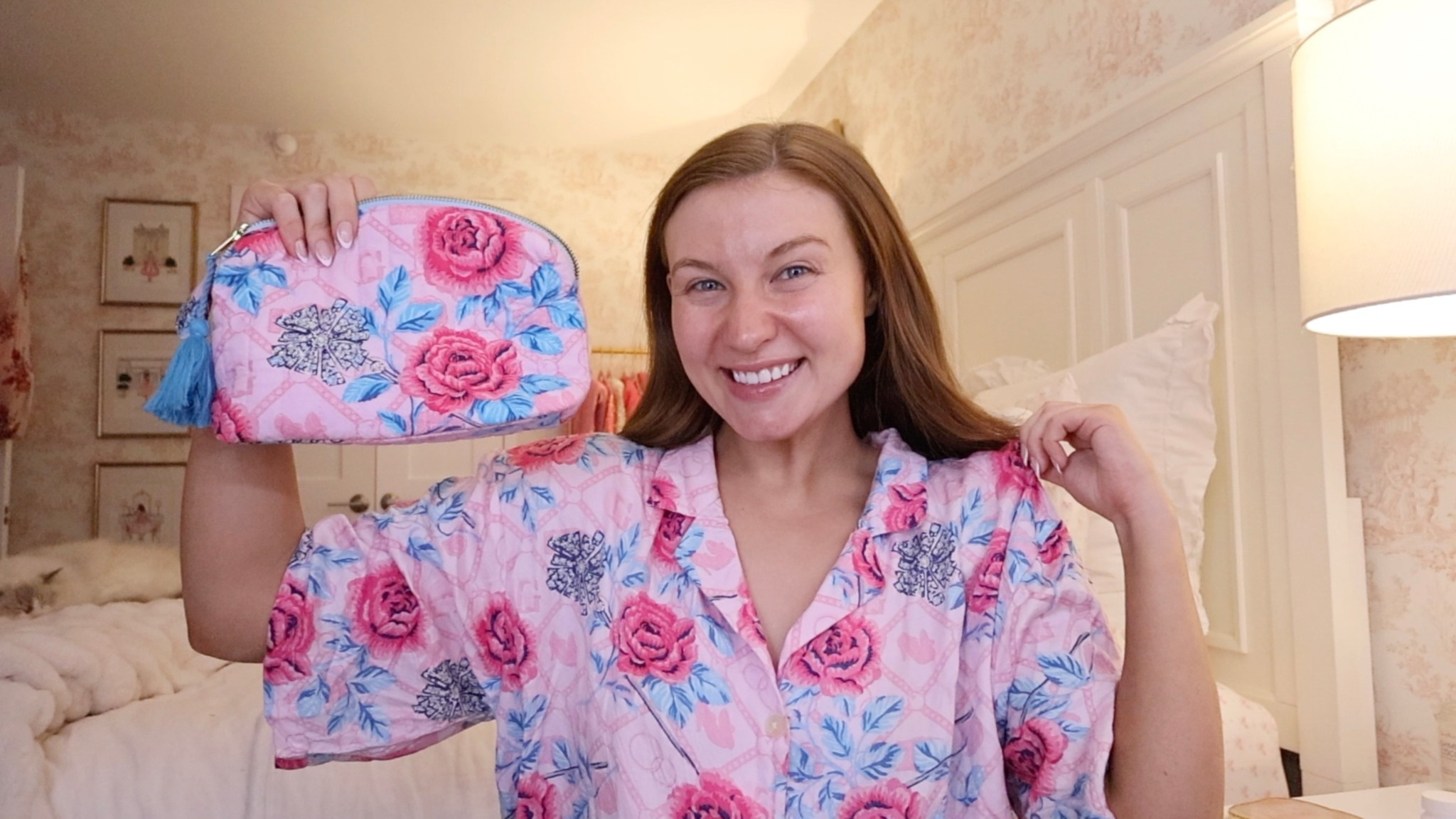 Glinda pajamas and matching cosmetic bag! Perfect for the wicked lovers🩷

#LTKFindsUnder50 #LTKFindsUnder100