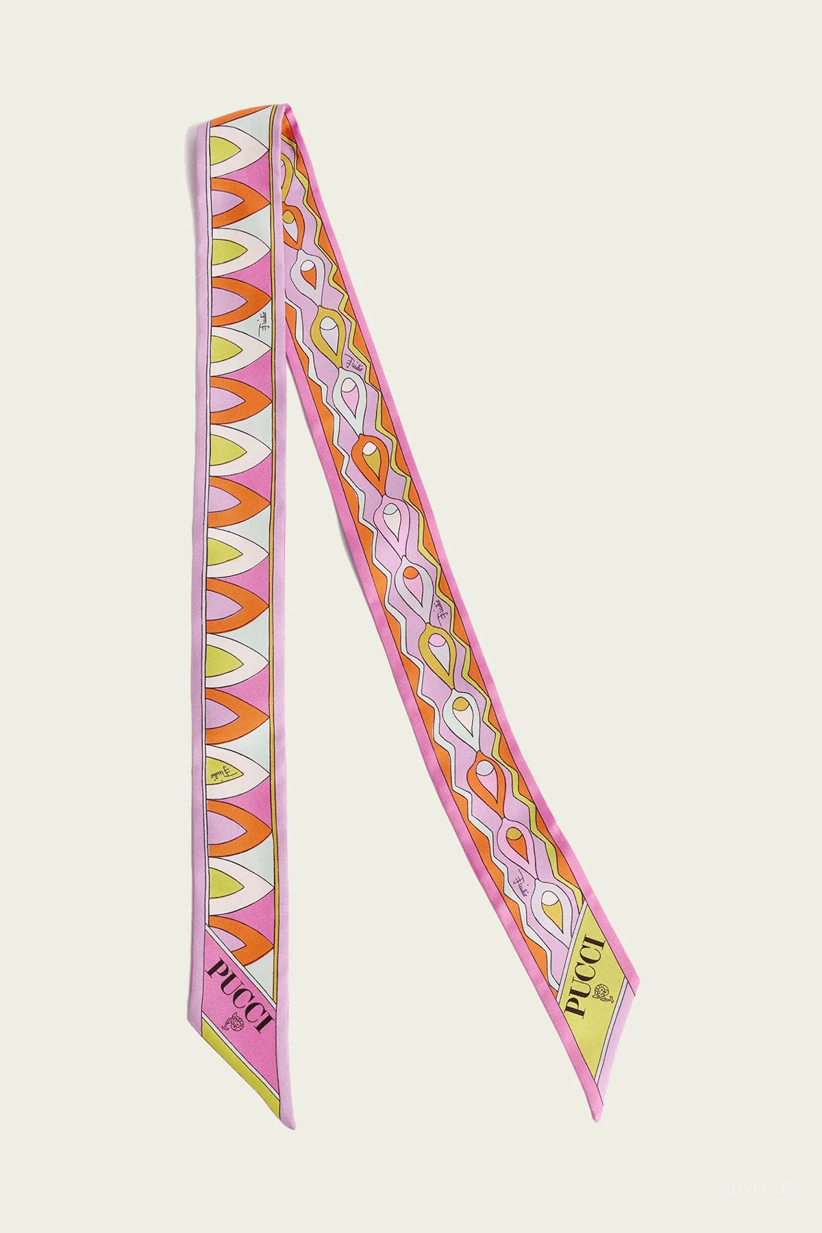 Angoli Mixed-Print Silk Twill Scarf in Multicolor | Shop Olivia