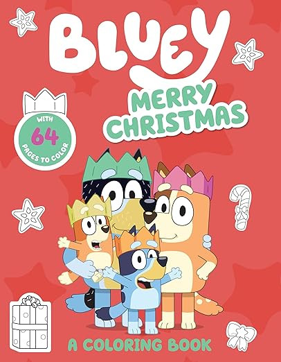 Bluey: Merry Christmas: A Coloring Book      Paperback – Coloring Book, October 3, 2023 | Amazon (US)