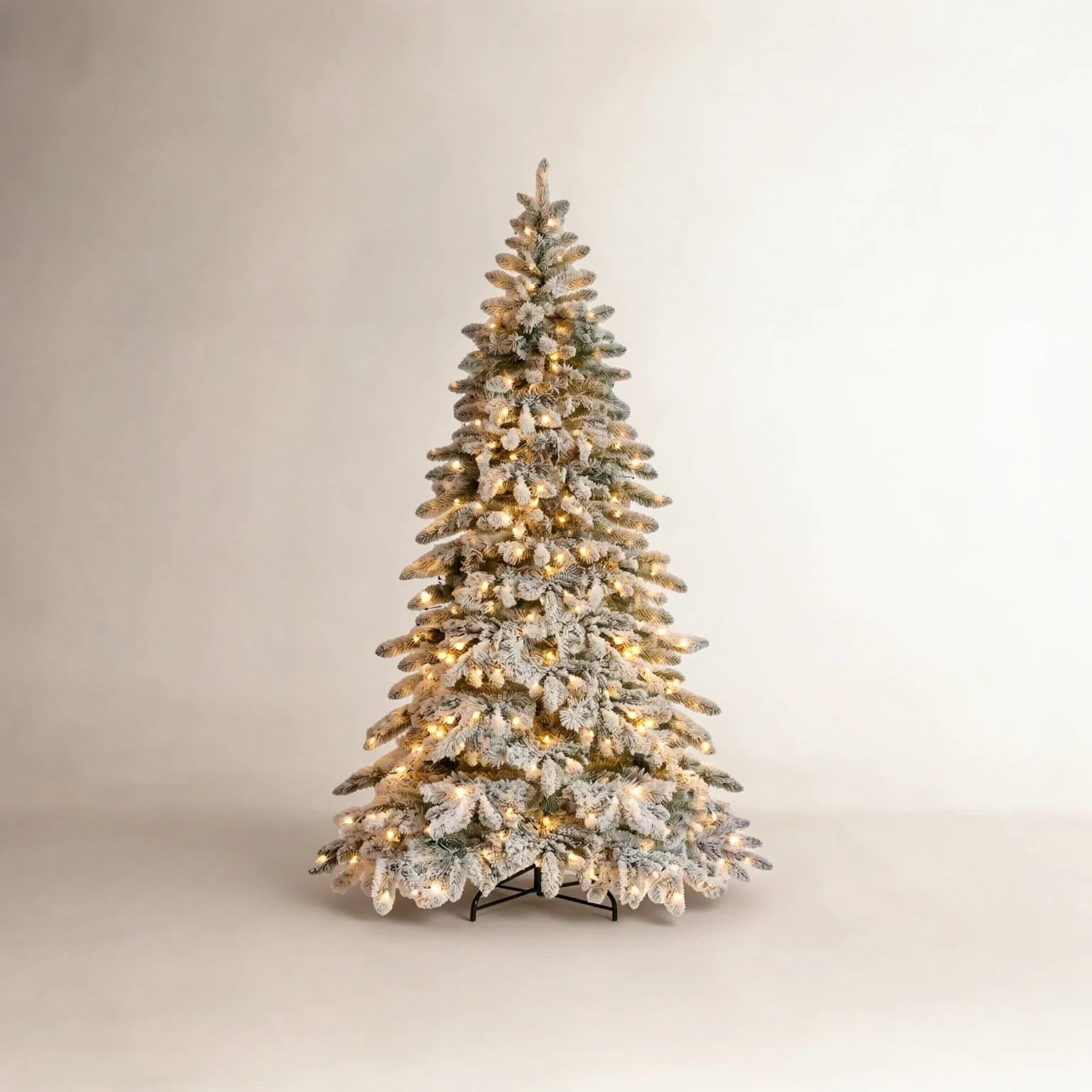 Frosted Pre-Lit Fir Christmas Tree | Birch Lane