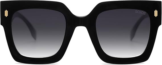 SOJOS Oversized Sunglasses for Women Thick Big Square UV400 Shades SJ2194 | Vintage Retro Large C... | Amazon (US)