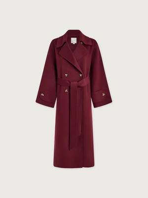Helston Long Belted Coat | Women's Belted Coat | Varley US, Cabernet / XS | Varley US