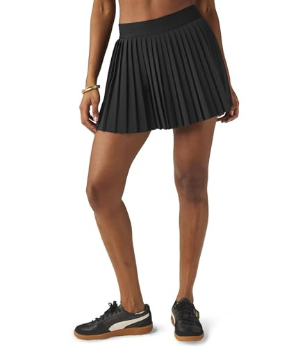 Beyond Yoga Women's If You Pleats Mini Skirt, True Black, M | Amazon (US)