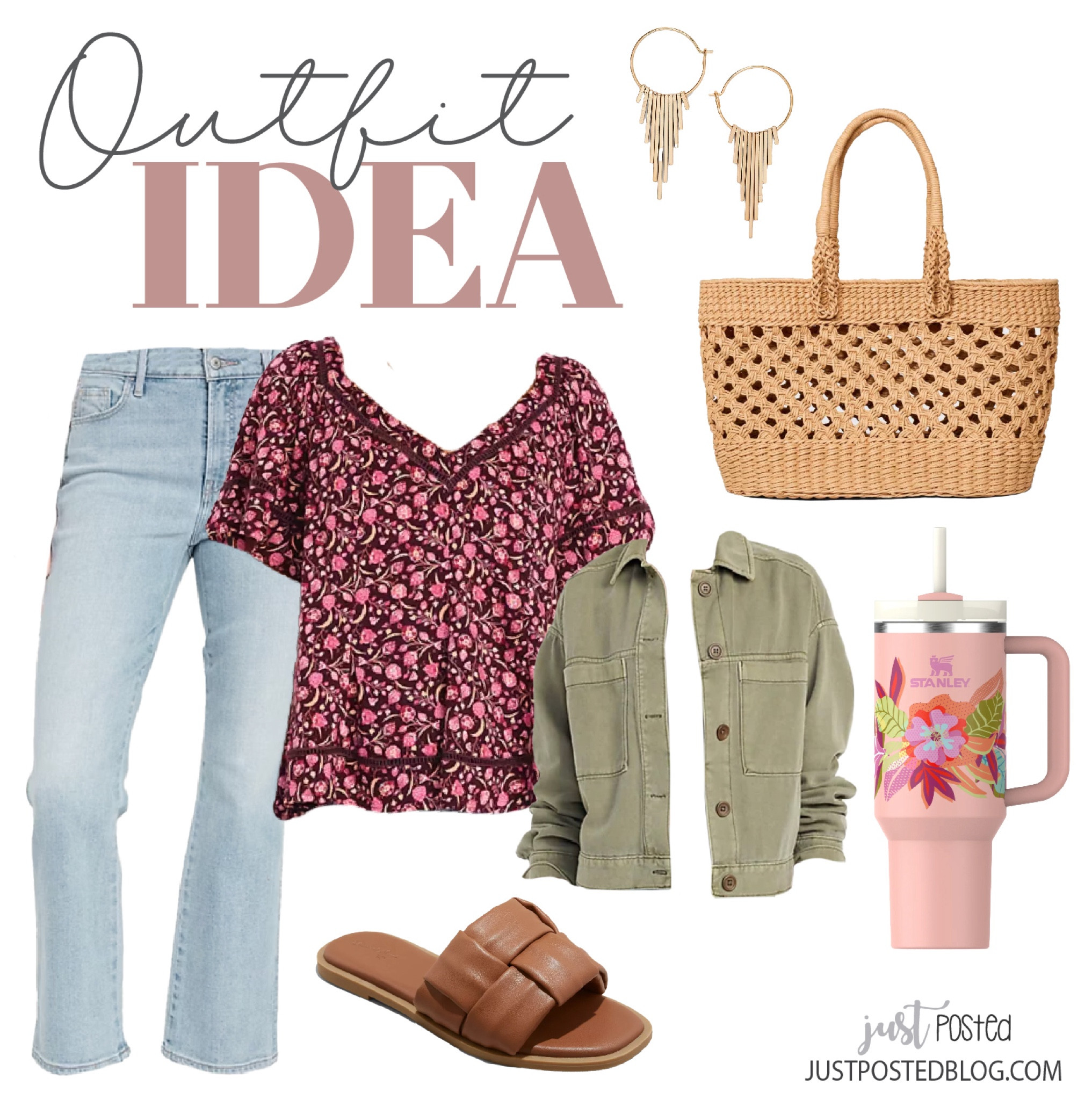 Loving this look for spring with the cutest floral Stanley! 

#LTKsalealert #LTKstyletip