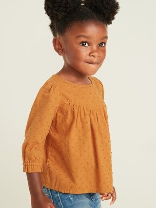 Swiss-Dot Babydoll Top for Toddler Girls | Old Navy (US)