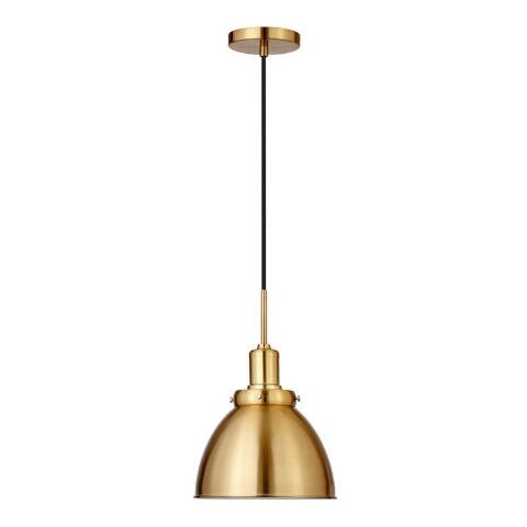 Brass and Metal Dome Iris Pendant Lamp | World Market