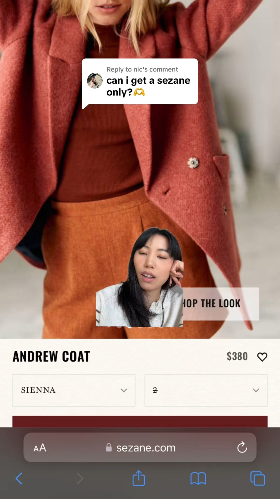 100% wool coats from Sezane