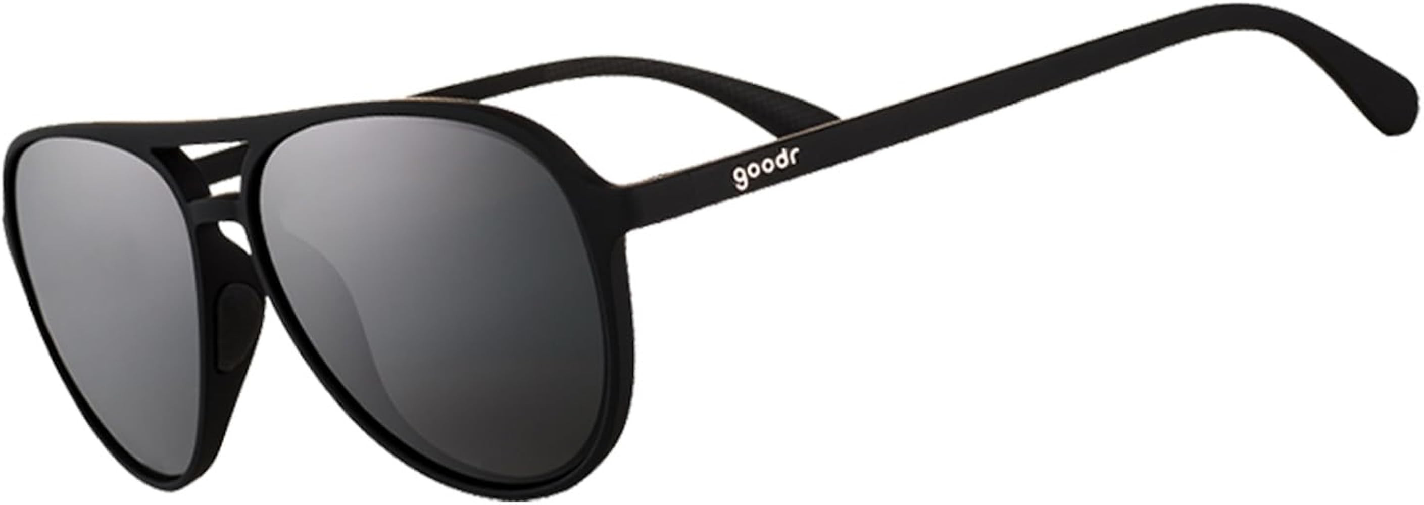 goodr Operation: Blackout Polarized Aviator Sunglasses for Men & Women, Large Sized (Mach G), Bla... | Amazon (US)