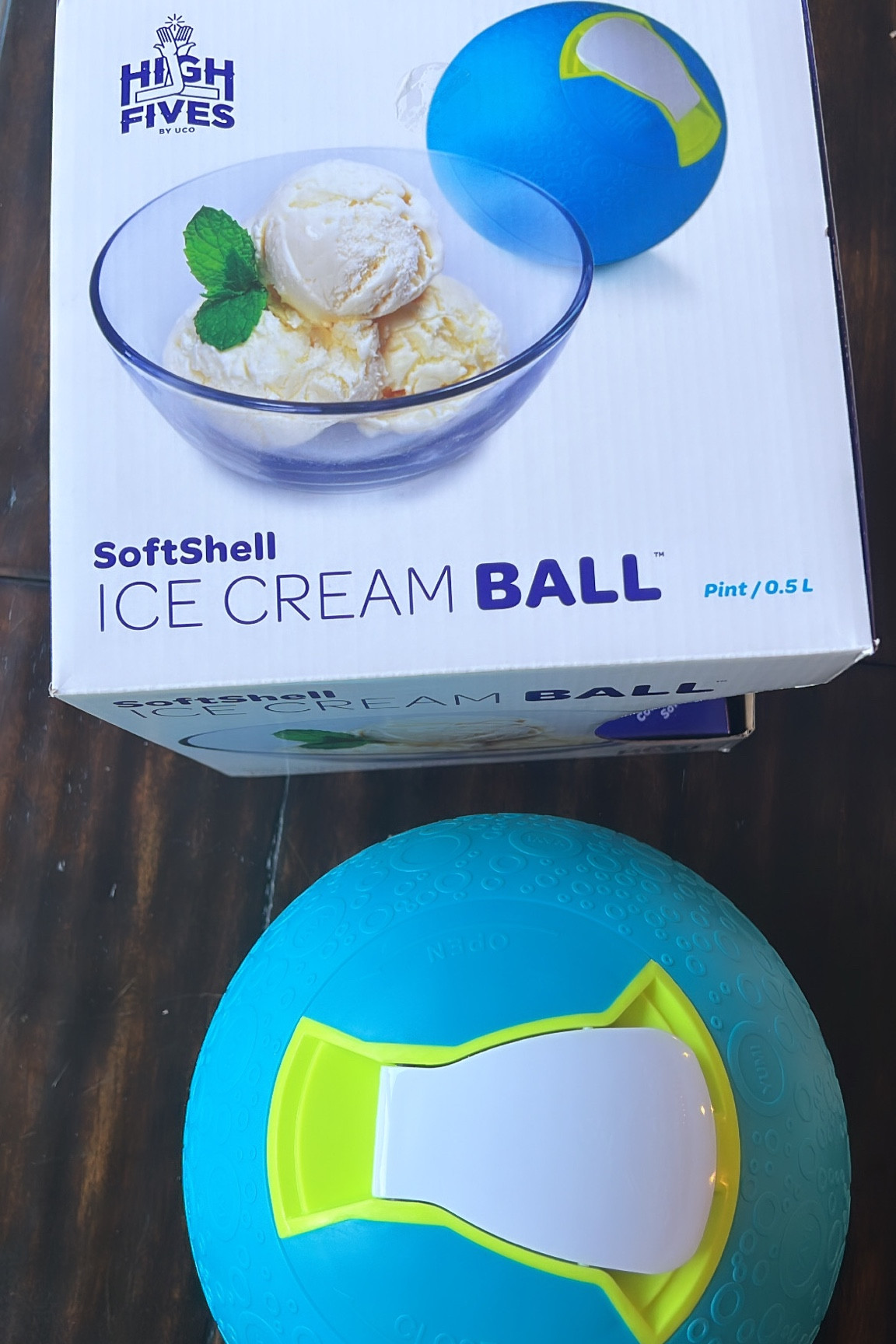 YayLabs Play and Freeze Ice Cream Ball Ice Cream Maker, Pint, Blue