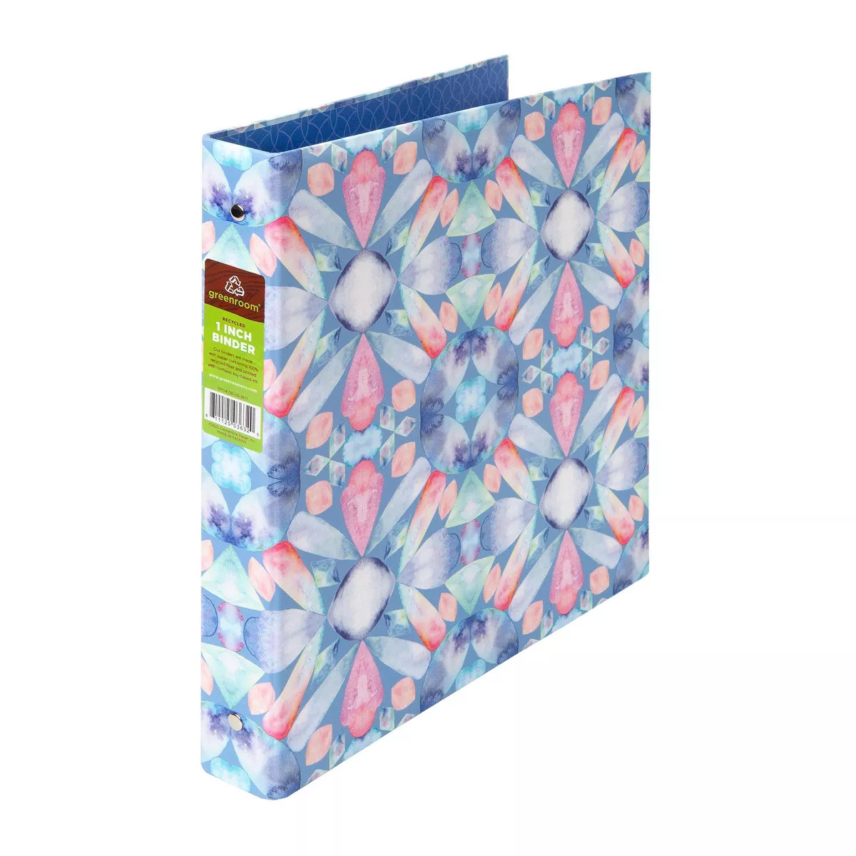 1" Ring Binder Mirror Geo Blue - greenroom | Target
