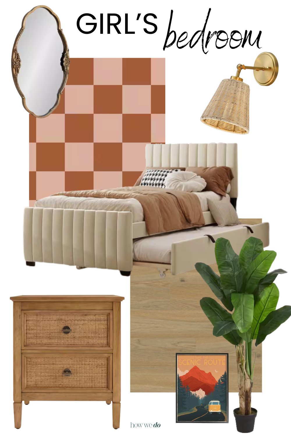 Girl's Bedroom Design, Boho Bedroom, Bedroom Mood Board 

 #LTKHome #LTKStyleTip