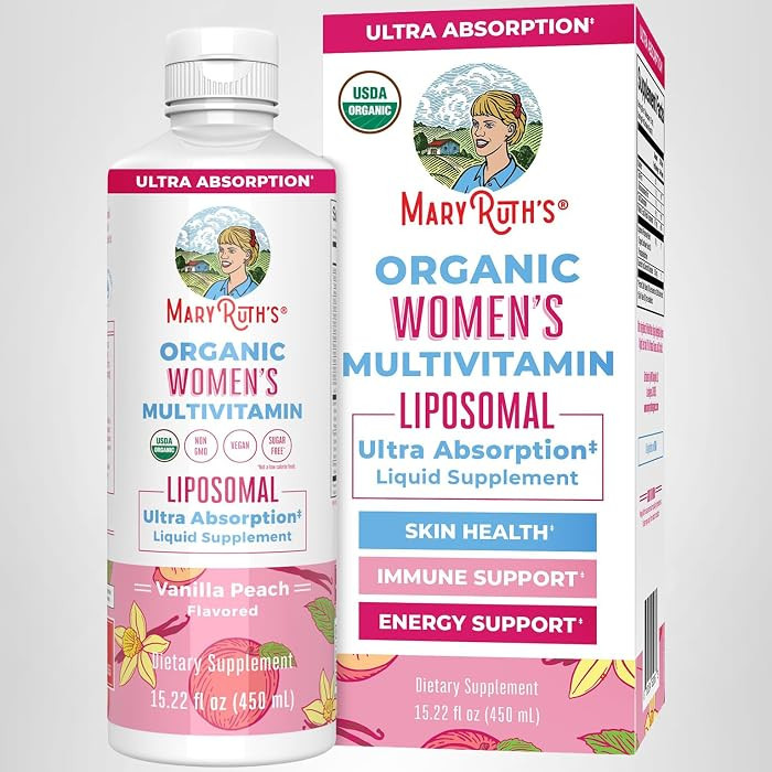 MaryRuth\u2019s Organic Women\u2019s Multivitamin Liposomal| Sugar Free Womens Multivitamin | Liq... | Amazon (US)