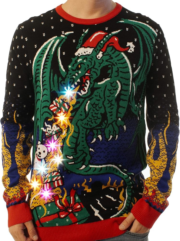 Ugly Christmas Party Knitted Ugly Christmas Sweater for Men and Women - Funny Santa | Amazon (US)