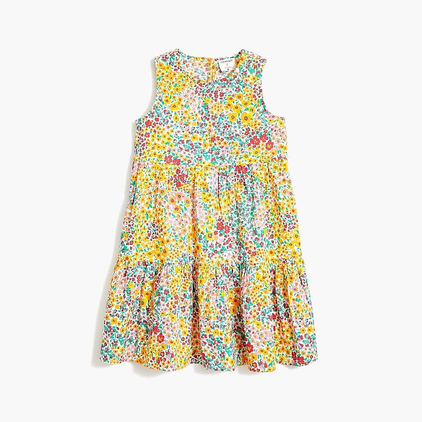 Girls' floral tiered dress | J.Crew Factory