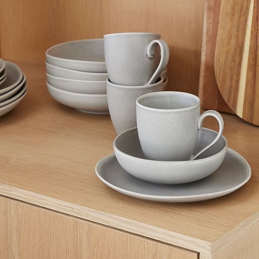 Organic Shaped Matte Dinnerware (Set of 20) | West Elm (US)