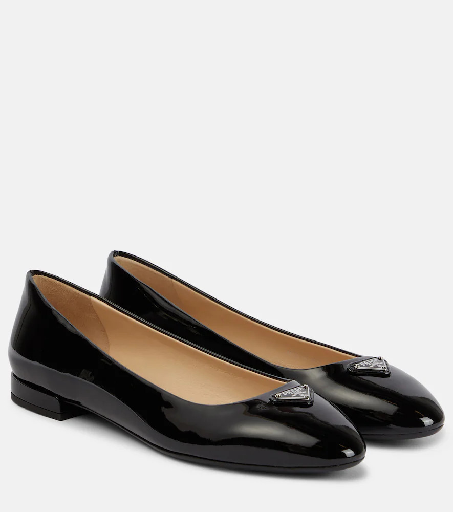 Prada Patent leather ballet flats | Mytheresa (INTL)