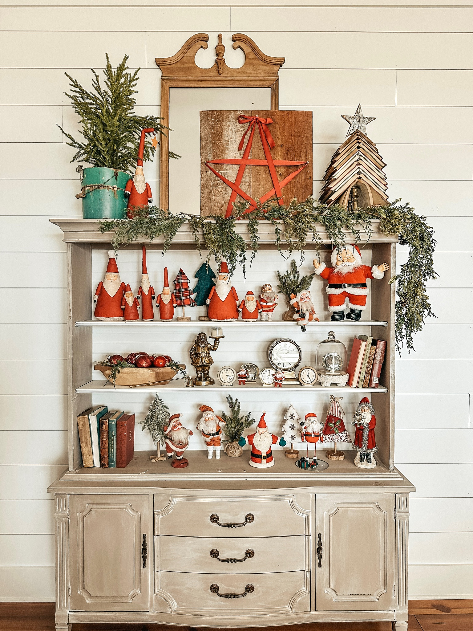 Christmas Santa styled hutch

#LTKSeasonal #LTKhome #LTKHoliday