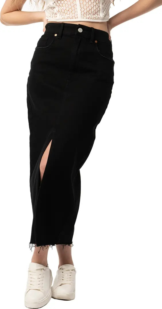 BLANKNYC Denim Midi Skirt | Nordstrom | Nordstrom