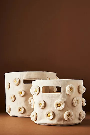 Daisy Mini Basket | Anthropologie (US)