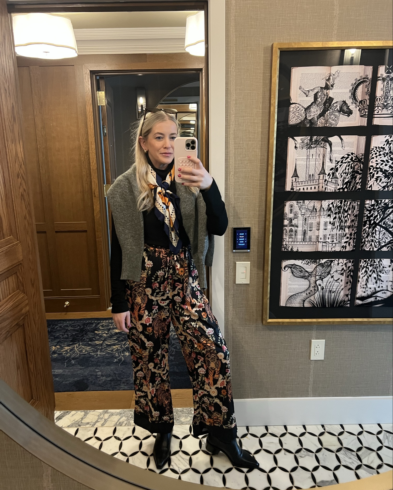 Statement pants for a steal. Pair with  turtleneck, scarf and your favorite sweater thrown over. 🤌🏼 Styled by @pjnotinpjs 

#LTKFindsUnder50 

#LTKootd #LTKWorkwear