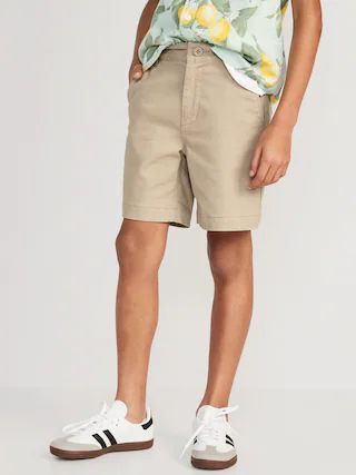 Built-In Flex Straight Twill Shorts for Boys (Above Knee) | Old Navy (US)