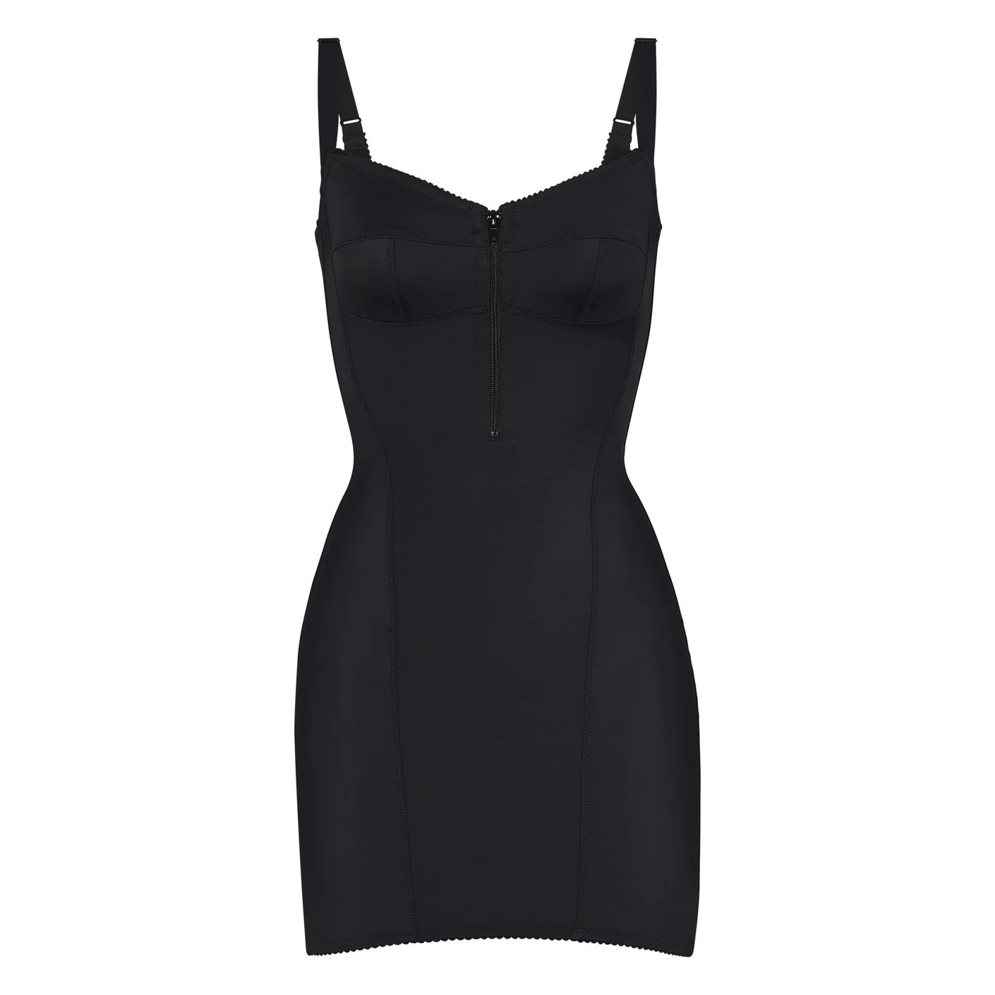 SKIMS Glam Slip Dress  - Onyx | SKIMS | SKIMS (US)