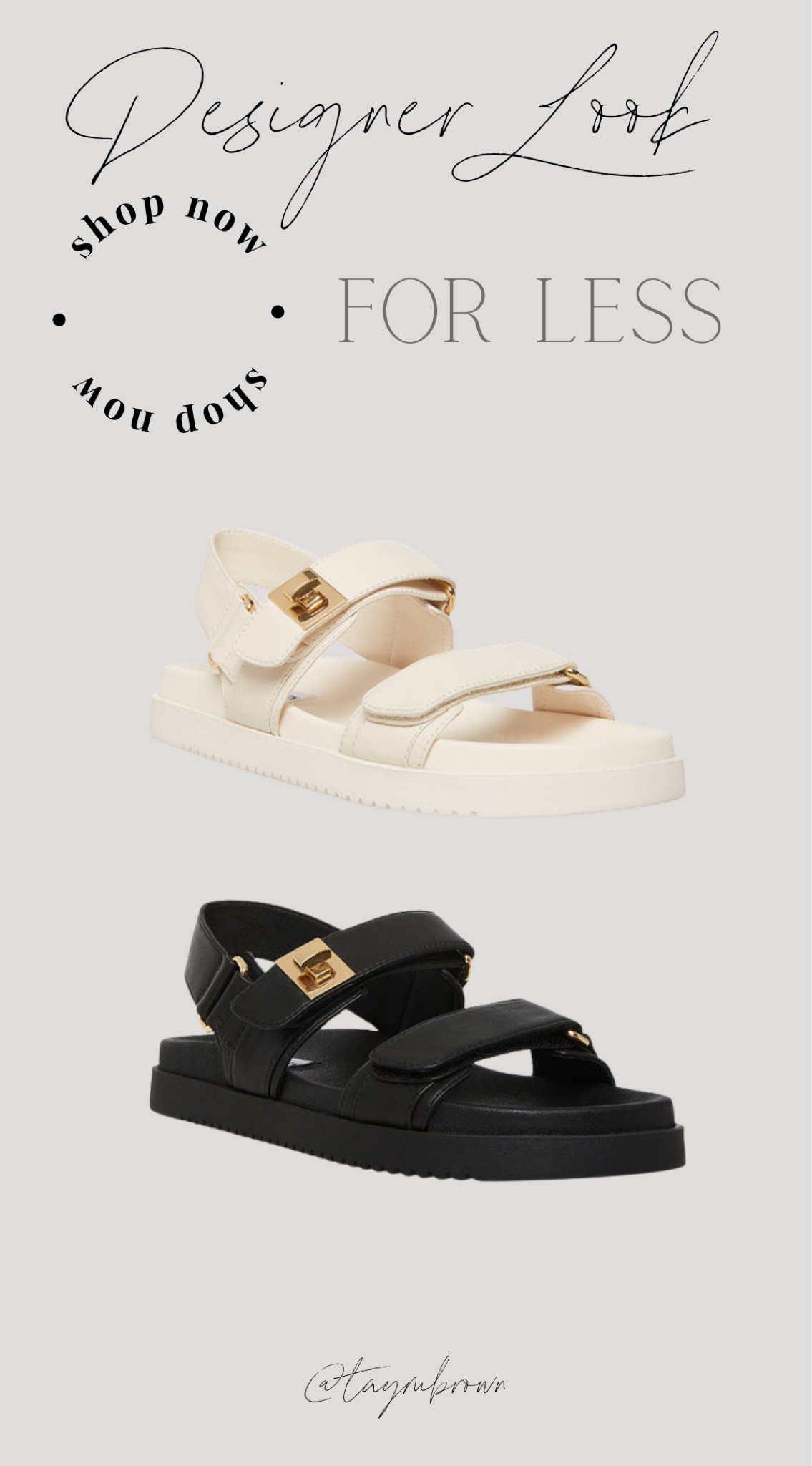 Designer Look for Less 
Chanel dad sandal dupe 

#LTKshoecrush #LTKunder100 #LTKFind