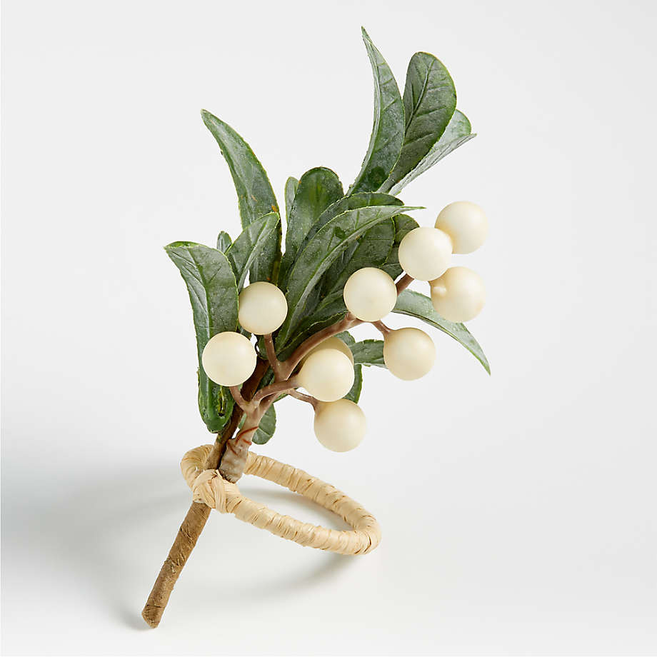 Christmas Polar Berry Napkin Ring + Reviews | Crate & Barrel | Crate & Barrel