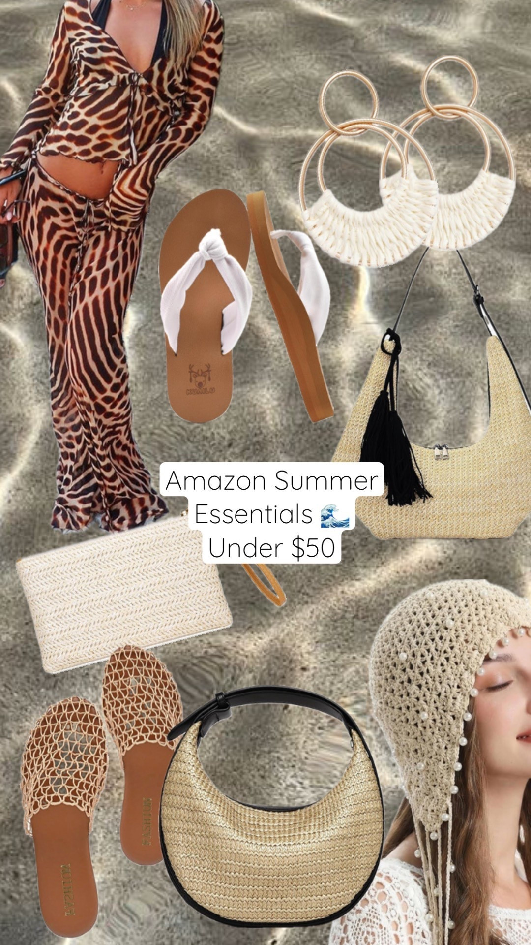 amazon summer essentials under $50 that still feel elevated, effortless, and very island goddess coded 🤍

this edit is all about woven textures, neutral tones, and pieces you can throw on from beach to dinner without overthinking it. lightweight sets, easy sandals, and statement straw bags that instantly pull a look together.

perfect for vacation styling, beach days, tropical trips, or just bringing that coastal energy into everyday outfits. everything here is affordable but doesn’t look it, which is exactly the vibe.

shop my amazon finds for summer outfits, beach accessories, woven bags, sandals, and resort wear essentials all in one place

#amazonfinds #amazonfashion #summerstyle #beachoutfits #resortwear #vacationstyle #islandstyle #coastalvibes #ltkunder50 #ltkstyle #amazonstyle #summeroutfits


#LTKSeasonal #LTKTravel #LTKFestival