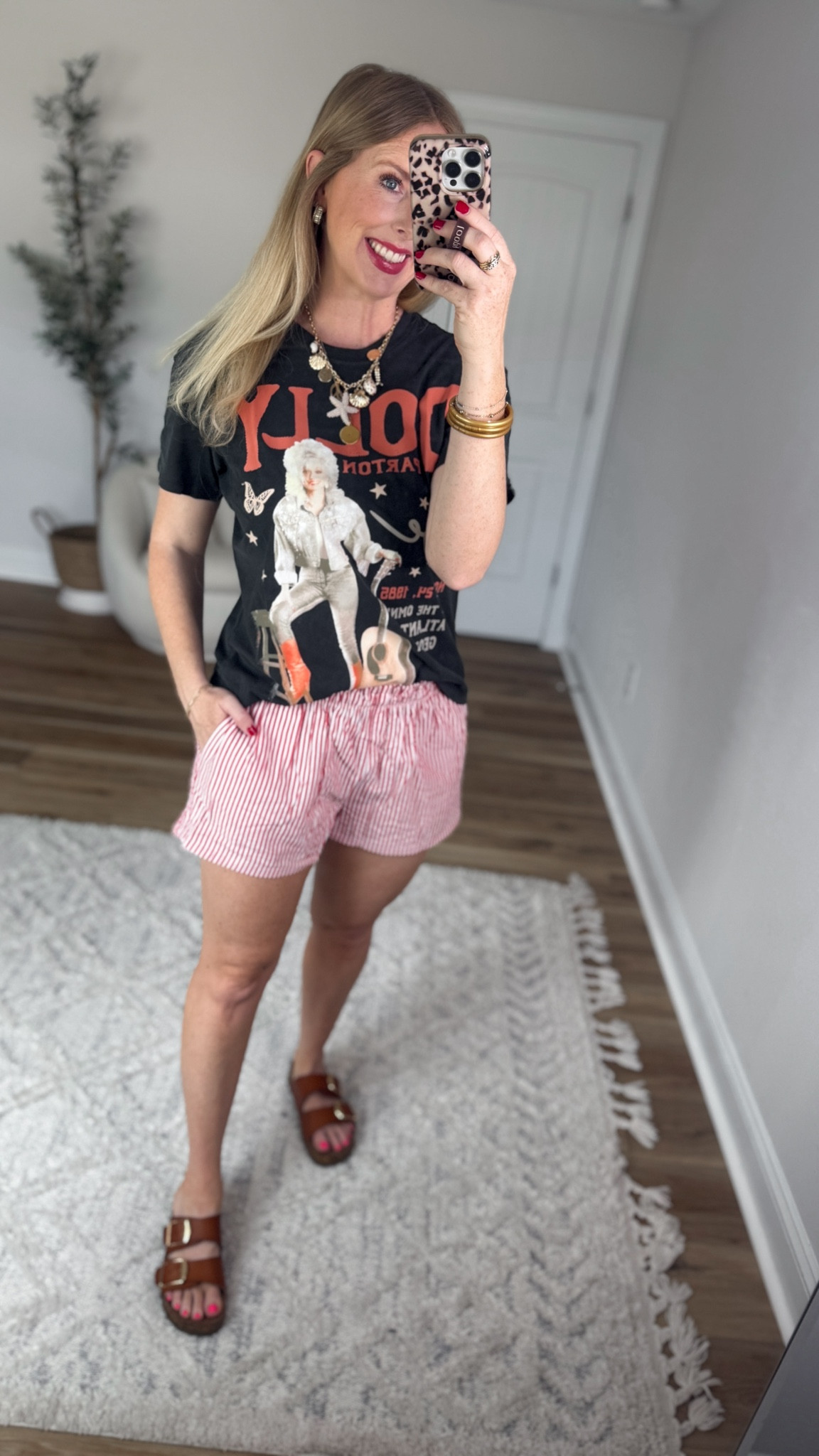 Weekend Walmart Wins try-on
Graphic tee- small
Striped shorts- medium 

#LTKootd #LTKmomlife
