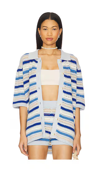 Lucia Cardigan in Pink & Blue Multi | Revolve Clothing (Global)