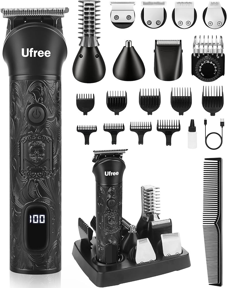 Ufree Beard Trimmer for Men, Electric Razor Shavers, Cordless Hair Clippers, 7 in 1 Beard Groomin... | Amazon (US)