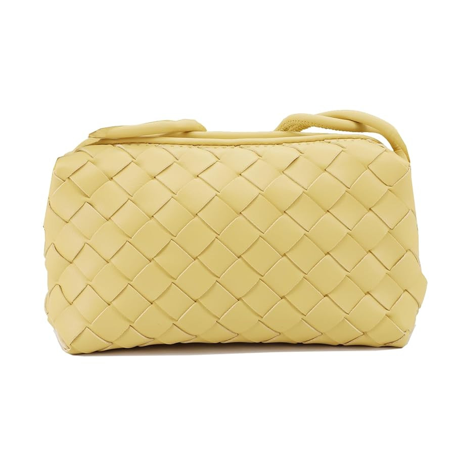 Woven Crossbody Bags For Women, Small Handmade Purse Clutch Shoulderbag Handbag, Zipper Closure | Amazon (US)