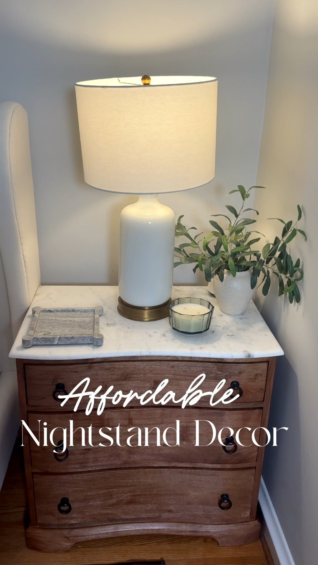 Easy & affordable nightstand decor. 🤍 what more could you ask for?

Bedroom refresh | nightstand decor | affordable home decor 

#LTKHome