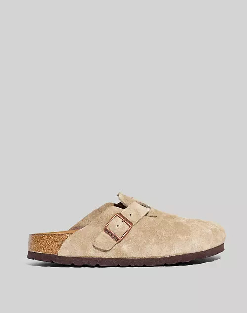 Birkenstock® Boston Suede Soft Footbed Clogs | Madewell